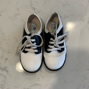 Foot mates saddle shoes - black/white